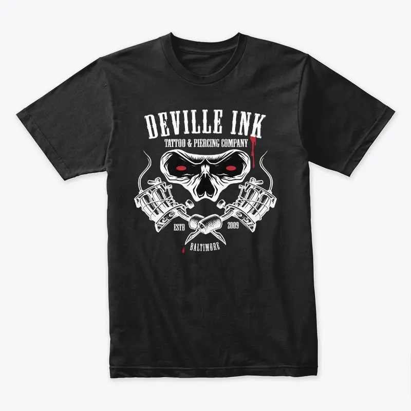 Deville Skull Tattoo Machine Black 